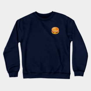 Hamburger Cheeseburger Pixel Art Cartoon Crewneck Sweatshirt